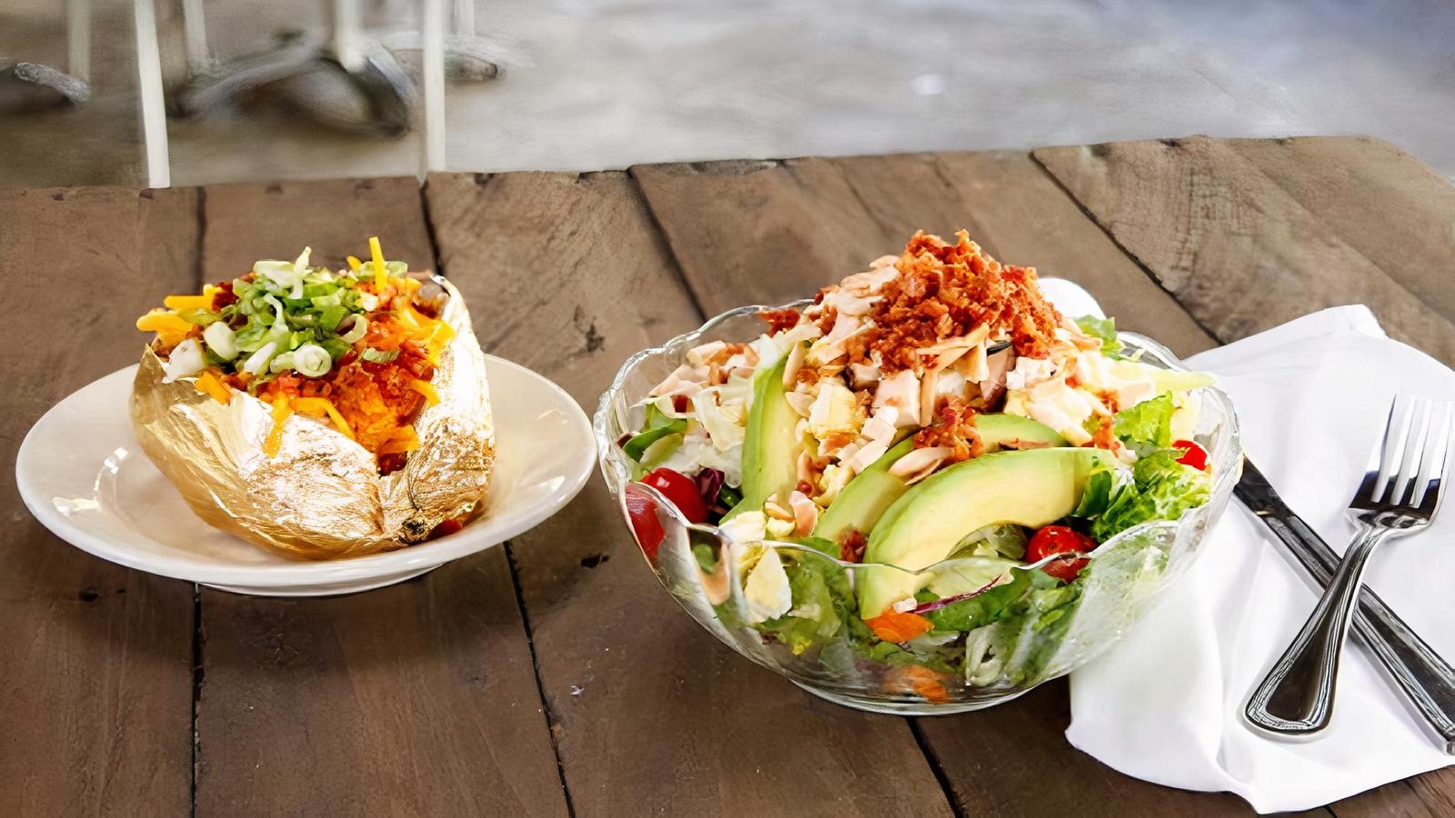 Loaded Baker & Salad